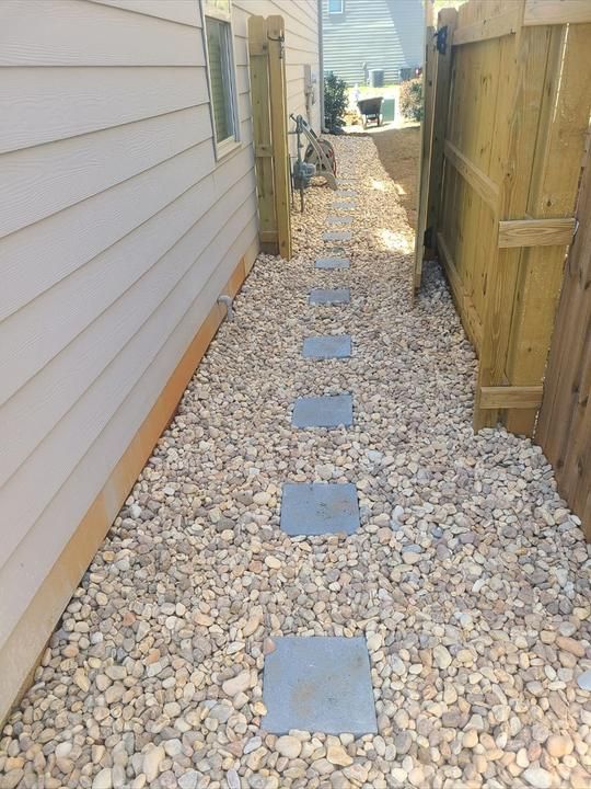 Landscaped front yard